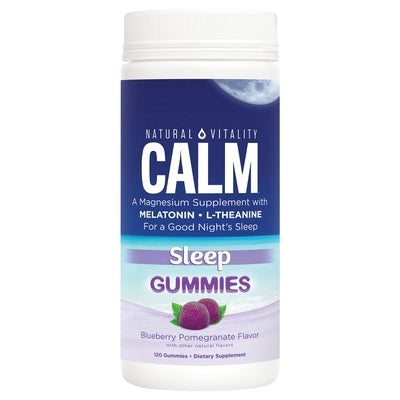Natural Vitality Sleep Calm Gummies Blueberry Pomegranate Flavor 1/120 CT [UNFI #2761153] T