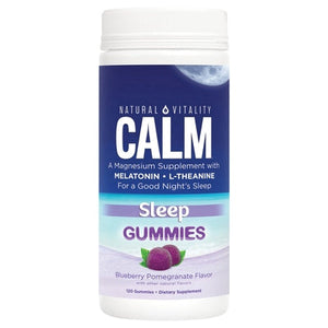 Natural Vitality Sleep Calm Gummies Blueberry Pomegranate Flavor 1/120 CT [UNFI #2761153] T
