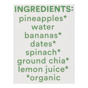 Sweet Nothings Smoothie Squeezable Pineapple With Spinach Kids 4/6/2 OZ [UNFI #2823276] [ebt]