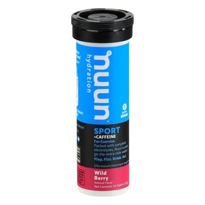 Nuun Sport + Caffeine Tablets Wild Berry 8/10 TAB [UNFI #1791276] T