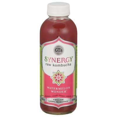 Gts Kombucha Raw Watermelon Wonder 12/16 OZ [UNFI #2226454] [ebt] T