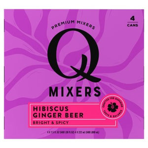 Q Drinks Ginger Beer Hibiscus Bright & Spicy 6/4/7.5 OZ [UNFI #2596583] [ebt] T
