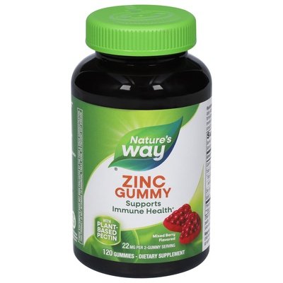 Natures Way Zinc Mixed Berry Flavored Gummies 1/120 CT [UNFI #2693604] T