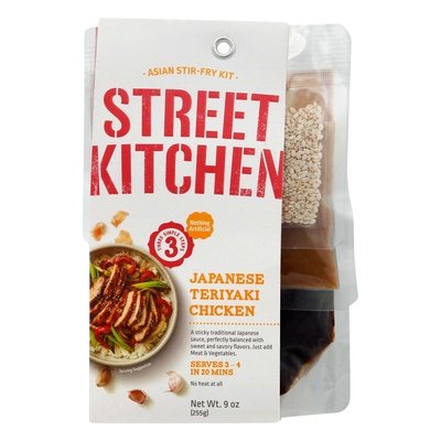 Street Kitchen Asian Stir-Fry Kit Japanese Teriyaki Chicken 4/9 OZ [UNFI #2404846] [ebt]
