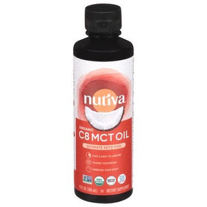 Nutiva Mct Oil C8 Organic 1/12 OZ [UNFI #2826568] T
