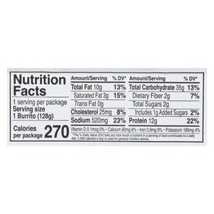 Reds Burrito Organic Chicken Cilantro & Lime 12/4.5 OZ [UNFI #1708312] [ebt]