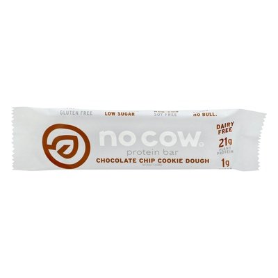 No Cow Protein Bar Chocolate Chip Cookie Dough 12/2.12 OZ [UNFI #2540912] [ebt]