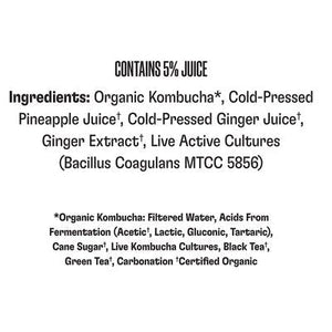 Health-Ade Kombucha Ginger Pineapple Berry Reset 12/16 OZ [UNFI #2613271] [ebt]
