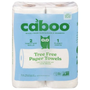 Caboo Paper Towels Tree Free Family Size 12/2 CT [UNFI #2478964] T