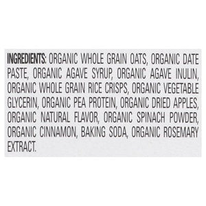 Happy Tot Oat Bars Gluten Free Organic Apples & Spinach Fiber & Protein 6/5/.88OZ [UNFI #1820984] [ebt]