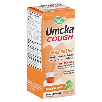 Natures Way Cough Multi-Action Max Relief Soothing Syrup 1/4 OZ [UNFI #2039840] T