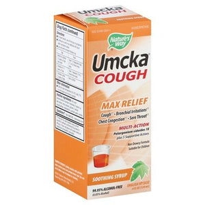 Natures Way Cough Multi-Action Max Relief Soothing Syrup 1/4 OZ [UNFI #2039840] T