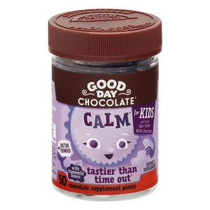 Good Day Chocolate Chocolate Supplement Pieces Calm For Kids 1/50 CT [UNFI #2301851] T