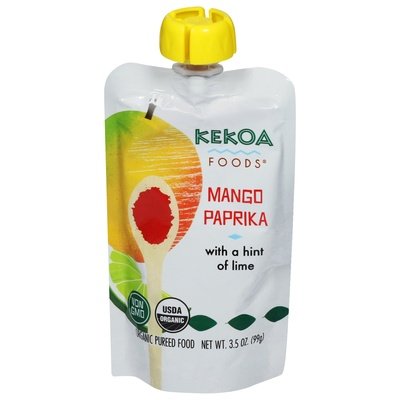 Kekoa Pureed Food With A Hint Of Lime Organic Mango Paprika 6/3.5 OZ [UNFI #3009685] [ebt]