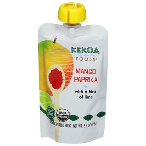 Kekoa Pureed Food With A Hint Of Lime Organic Mango Paprika 6/3.5 OZ [UNFI #3009685] [ebt]
