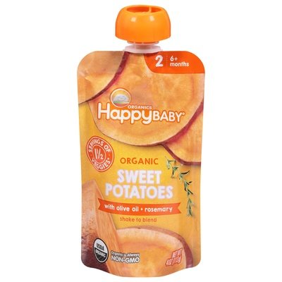 Happy Baby Sweet Potatoes With Olive Oil + Rosemary Organic 2 (6+ Months) 16/4 OZ [UNFI #2673952] [ebt]