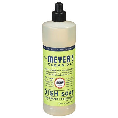 Mrs Meyers Clean Day Dish Soap Lemon Verbena Scent 6/16 OZ [UNFI #765222] T