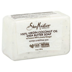 Shea Moisture Soap Shea Butter 100% Virgin Coconut Oil 1/8 OZ [UNFI #2450658] T