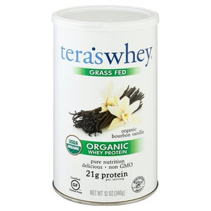 Simply Teras Whey Protein Organic Bourbon Vanilla Grass Fed 1/12 OZ [UNFI #337345] T