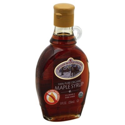Shady Maple Farms Maple Syrup Organic 100% Pure Dark Amber 12/8 OZ [UNFI #685909] [ebt] T