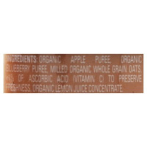 Happy Baby Baby Food Organic Apples Blueberries & Oats 2 (6+ Months) 16/4 OZ [UNFI #1796713] [ebt]