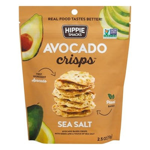 Hippie Snacks Avocado Crisps Sea Salt 8/2.5 OZ [UNFI #2481158] [ebt]