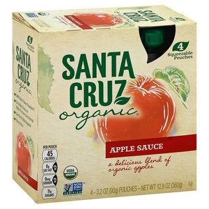 Santa Cruz Organic Apple Sauce 6/4/3.2 OZ [UNFI #1528322] [ebt]