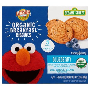 Earths Best Breakfast Biscuits Blueberry 6/3.53 OZ [UNFI #2620417] [ebt]