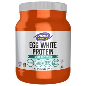 Now Foods Protein Powder Egg White Protein Unflavored 1/1.2 LB [UNFI #922948] T