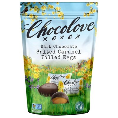 Chocolove Dark Chocolate Eggs Salted Caramel Filled 8/7.05 OZ [UNFI #2511459] [ebt] T