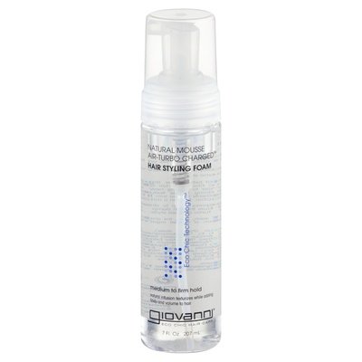 Giovanni Hair Styling Foam Natural Mousse Air-Turbo Charged Firm 1/7 OZ [UNFI #628248] T