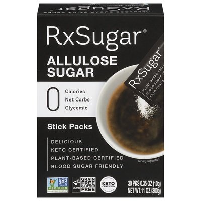 Rxsugar Allulose Sugar Stick Packs 6/11 OZ [UNFI #2581254] [ebt] T