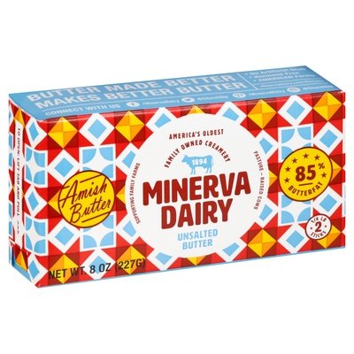 Minerva Dairy Butter Unsalted 12/8 OZ [UNFI #2190932] [ebt]