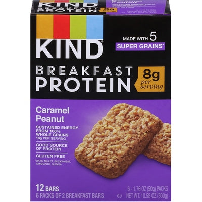 Kind Bars Caramel Peanut Breakfast Protein 5/6/1.76 Z [UNFI #2972016 ] [ebt]