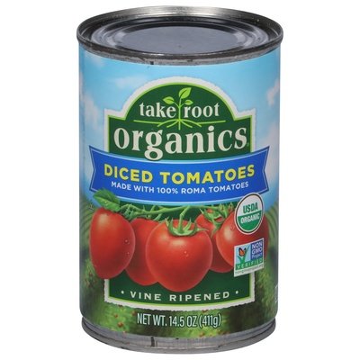 Take Root Organics Tomatoes Diced 12/14.5 OZ [UNFI #2941516] [ebt]