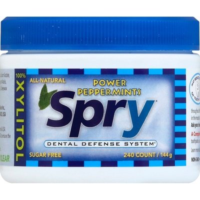 Spry Mints Sugar Free Power Peppermints 1/240 CT [UNFI #1701754] [ebt] T