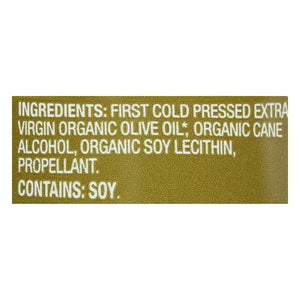 Spectrum Naturals Cooking Spray Organic Non-Stick Olive Oil 6/5 OZ [UNFI #662999] [ebt]