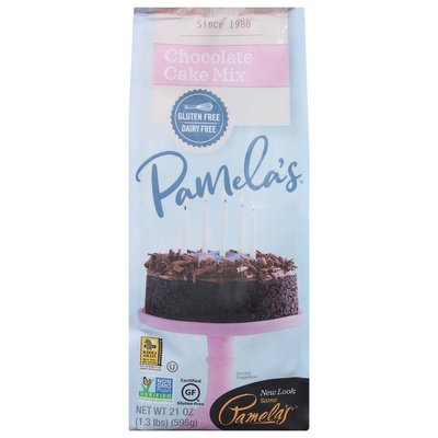 Pamelas Cake Mix Chocolate 6/21 OZ [UNFI #696856] [ebt]