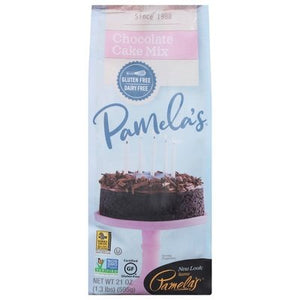 Pamelas Cake Mix Chocolate 6/21 OZ [UNFI #696856] [ebt]