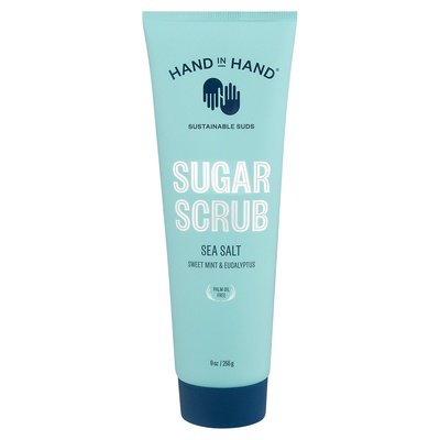 Hand In Hand Sugar Scrub Sea Salt Sweet Mint & Eucalyptus 1/9 OZ [UNFI #2732527] T
