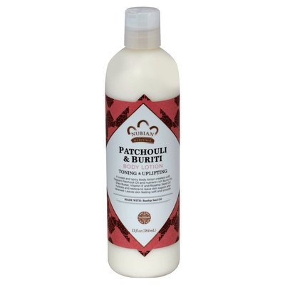 Nubian Heritage Body Lotion Toning & Uplifting Patchouli & Buriti 1/13 OZ [UNFI #1702950] T