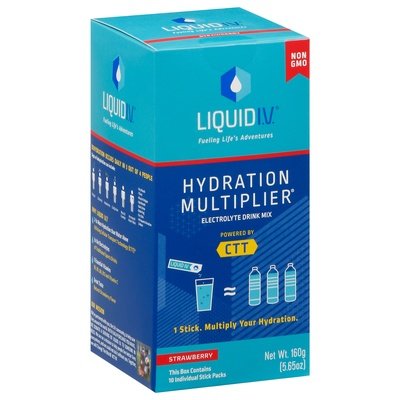 Liquid I V  Electrolyte Drink Mix Strawberry 1/5.65 OZ [UNFI #2696235] [ebt]