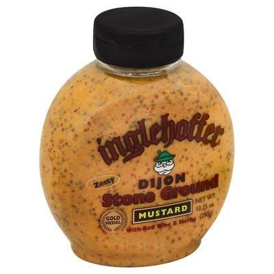 Inglehoffer Mustard Stone Ground Dijon With Red Wine & Herbs 6/10.25 OZ [UNFI #857359] [ebt]