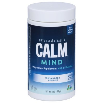 Natural Vitality Drink Mix 200 Mg Mind Unflavored 1/6 OZ [UNFI #2925196] T