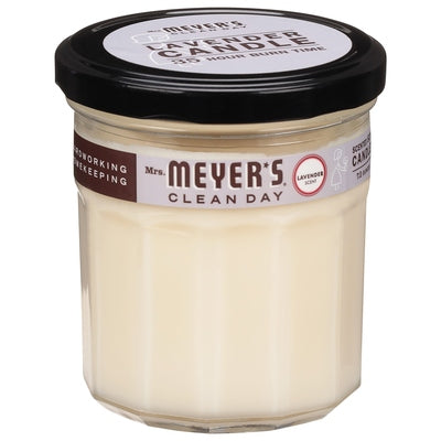 Mrs Meyers Clean Day Soy Candle Lavender Scent 6/7.2 OZ [UNFI #353219] T