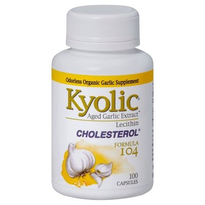 Kyolic Cholesterol Lecithin Formula 104 Capsules 1/100 CAP [UNFI #182402] T