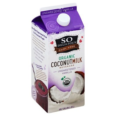 So Delicious Coconut Milk Beverage Organic Unsweetened Vanilla 6/64 OZ [UNFI #1195882] [ebt] T