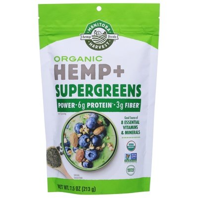 Manitoba Harvest Hemp + Supergreens Organic 1/7.5 OZ [UNFI #2834513] T