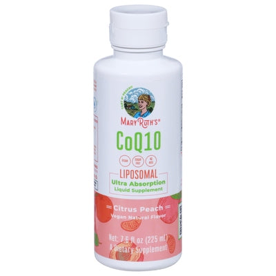 Mary Ruths Coq10 Liposomal Citrus Peach 1/7.6 OZ [UNFI #2921146] T
