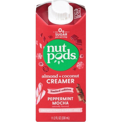 Nutpods Creamer Almond + Coconut Peppermint Mocha Unsweetened 12/11.2 oz [UNFI #2608842 ] [ebt]